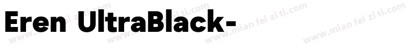 Eren UltraBlack字体转换